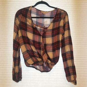Plaid Woven Top